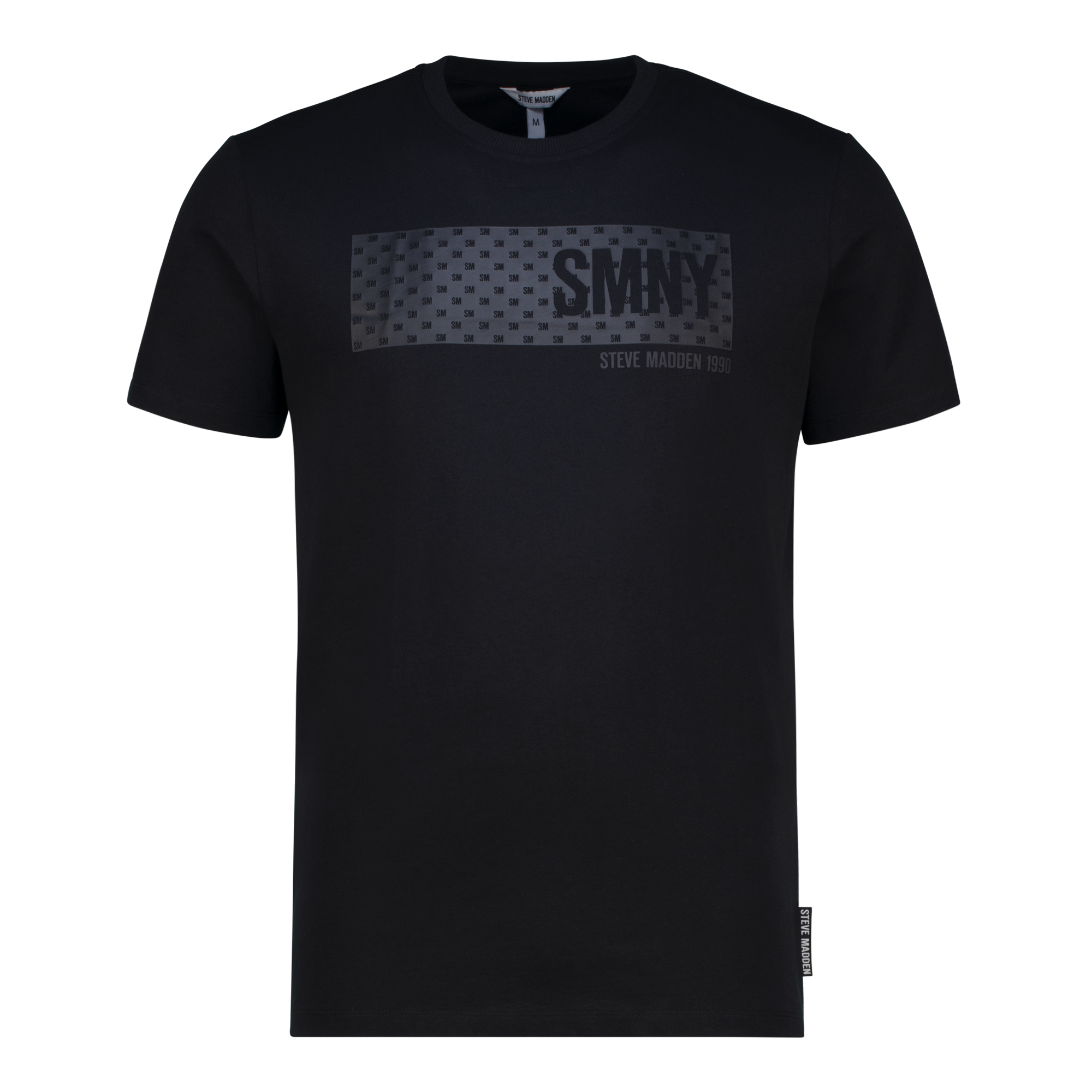 REECE BLACK CREW NECK T-SHIRT – Steve Madden South Africa