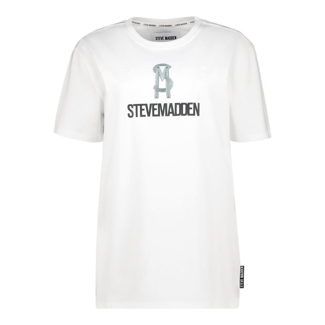 Men Madden T Shirts JAMIE CREW NECK LOGO TEE WHITE