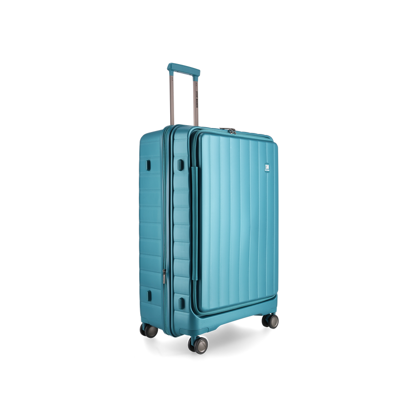 MANHATTAN JET SET TEAL BLUE LUGGAGE - LARGE 74cm