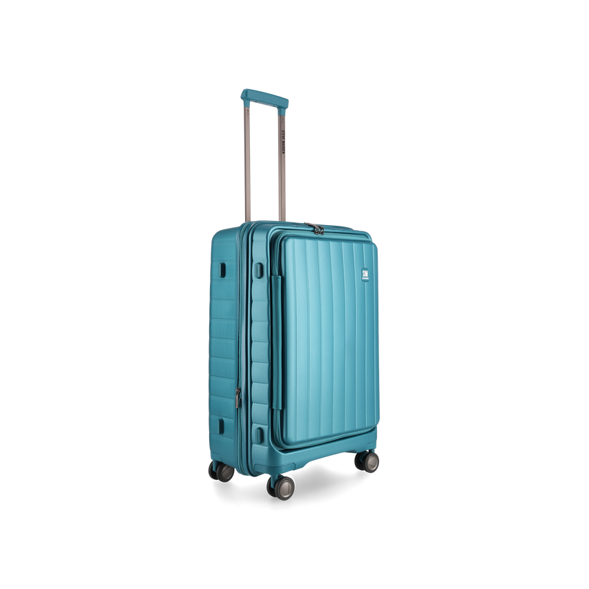 MANHATTAN JET SET TEAL BLUE LUGGAGE - MEDIUM 64cm