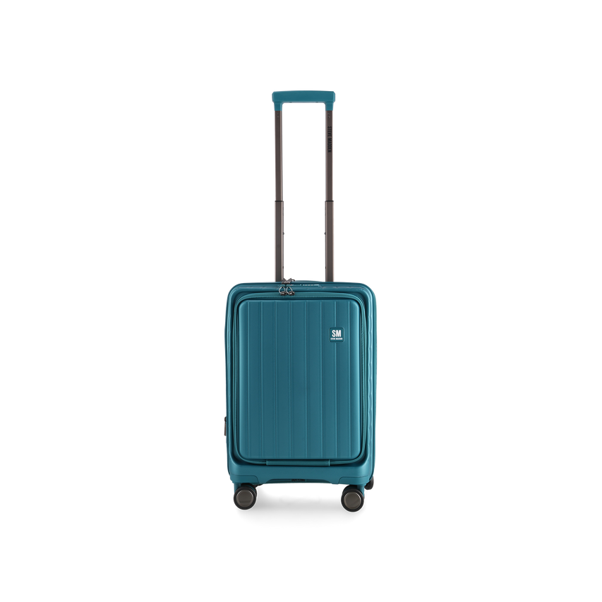 MANHATTAN JET SET TEAL BLUE LUGGAGE - CARRY ON 54cm