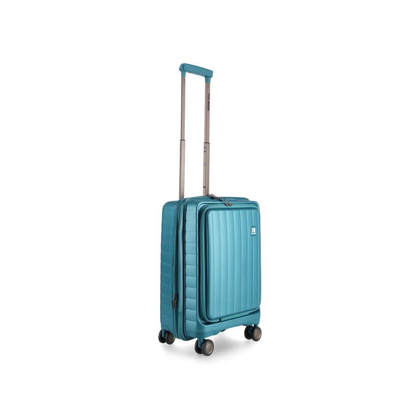 MANHATTAN JET SET TEAL BLUE LUGGAGE - CARRY ON 54cm