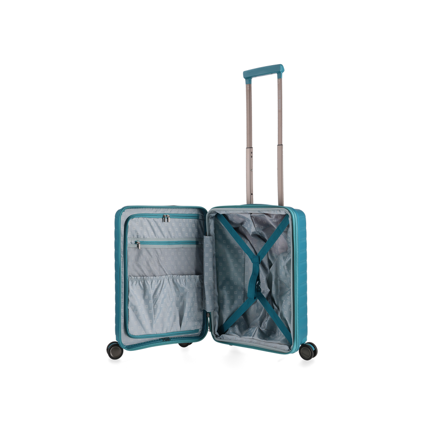 MANHATTAN JET SET TEAL BLUE LUGGAGE - CARRY ON 54cm