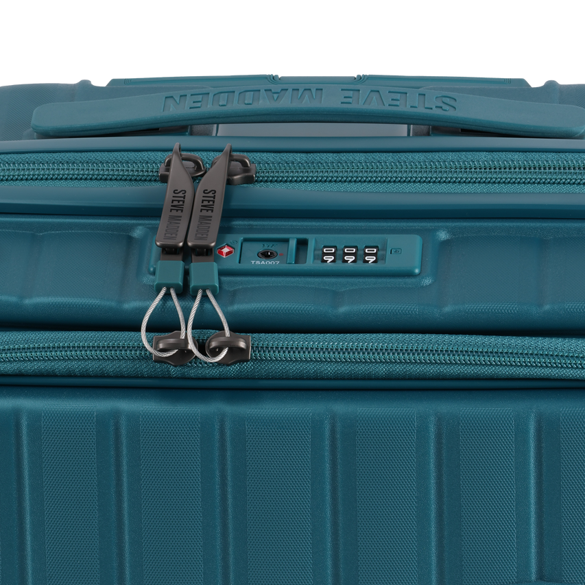 MANHATTAN JET SET TEAL BLUE LUGGAGE - CARRY ON 54cm