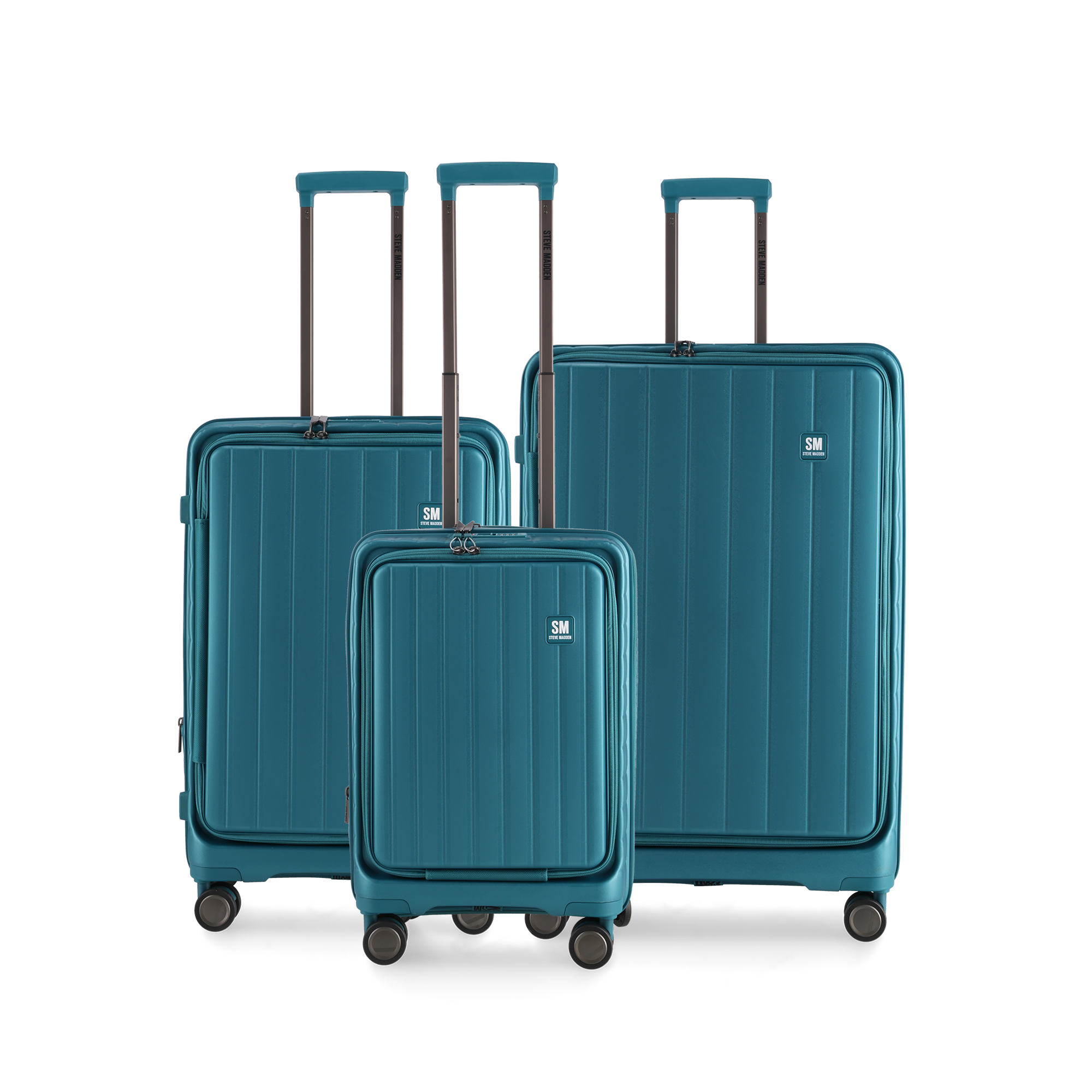 MANHATTAN JET SET TEAL BLUE LUGGAGE - MEDIUM 64cm