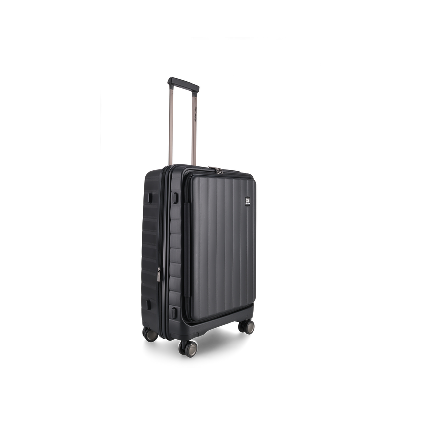 MANHATTAN JET SET BLACK LUGGAGE - MEDIUM 64cm