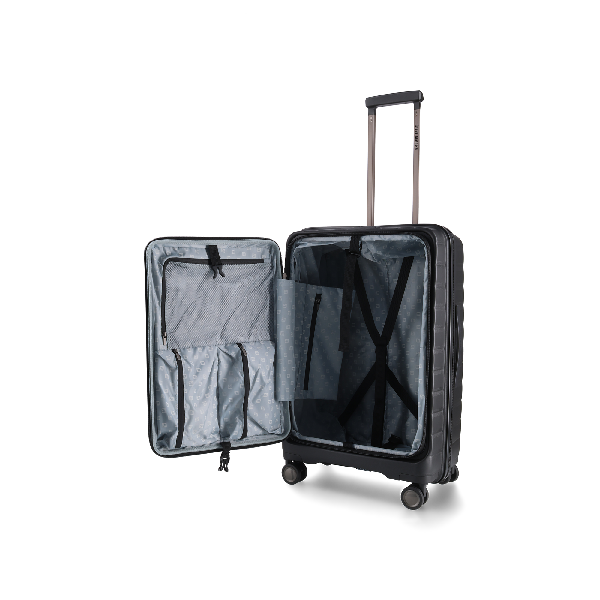 MANHATTAN JET SET BLACK LUGGAGE - MEDIUM 64cm