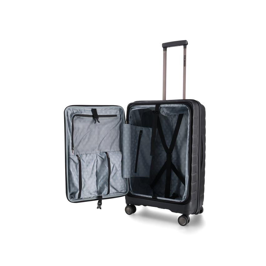 MANHATTAN JET SET BLACK LUGGAGE - MEDIUM 64cm