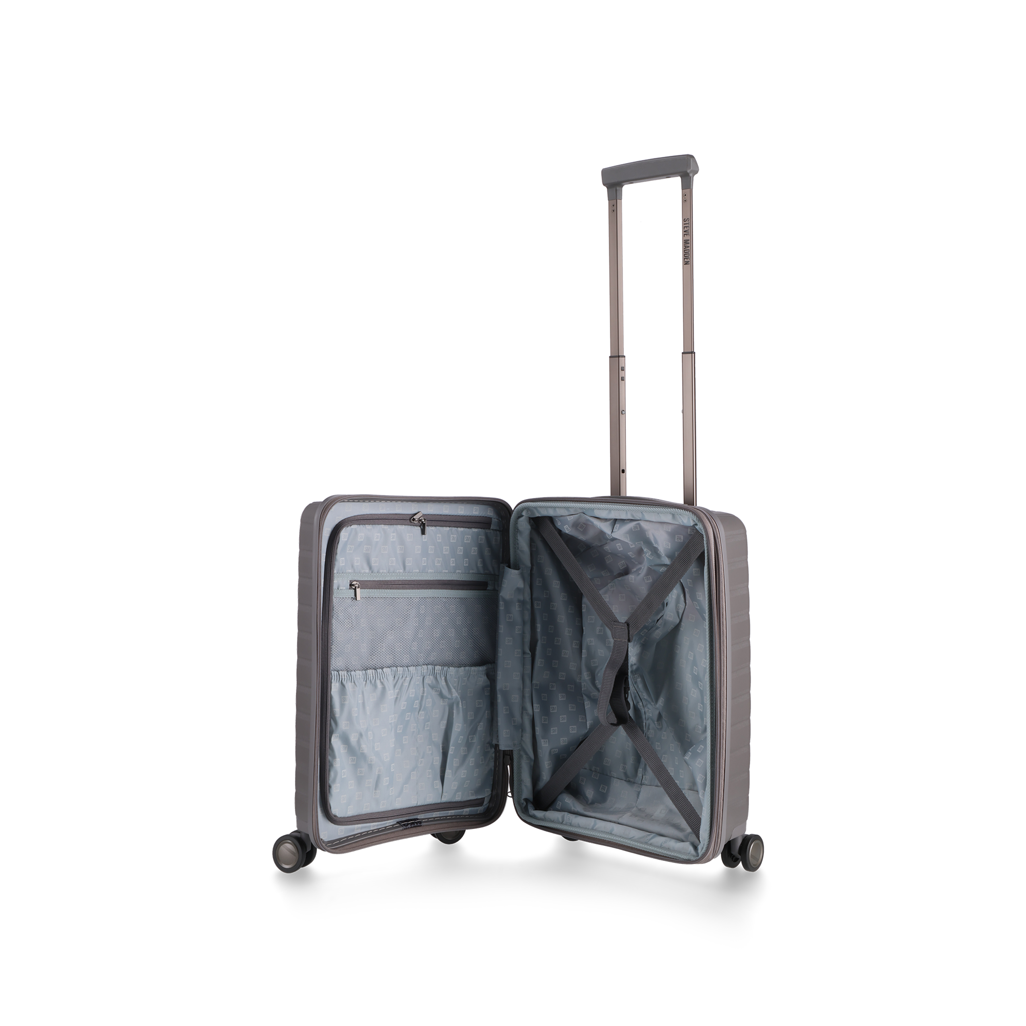 MANHATTAN JET SET GREY LUGGAGE - CARRY ON 54cm