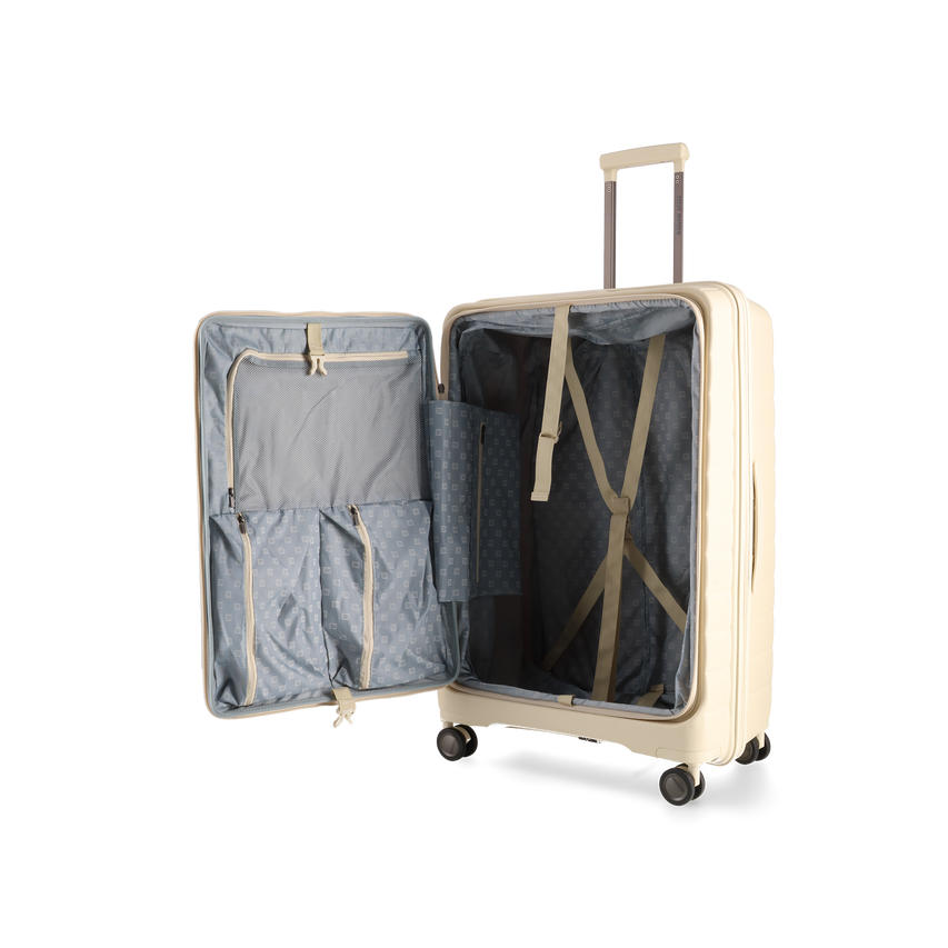 MANHATTAN JET SET CREAM LUGGAGE - LARGE 74cm