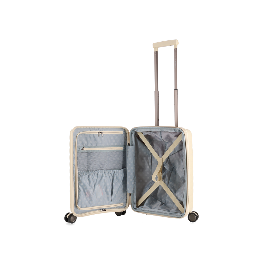 MANHATTAN JET SET CREAM LUGGAGE - CARRY ON 54cm