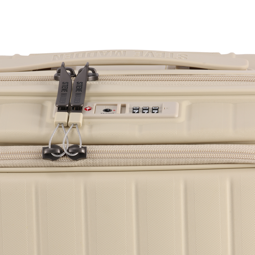 MANHATTAN JET SET CREAM LUGGAGE - CARRY ON 54cm