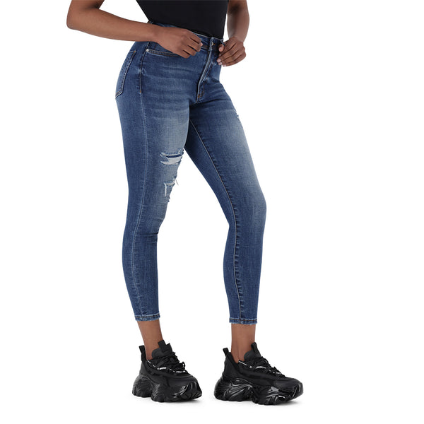 Redbat Women's Dark Wash Super Skinny Jeans 
