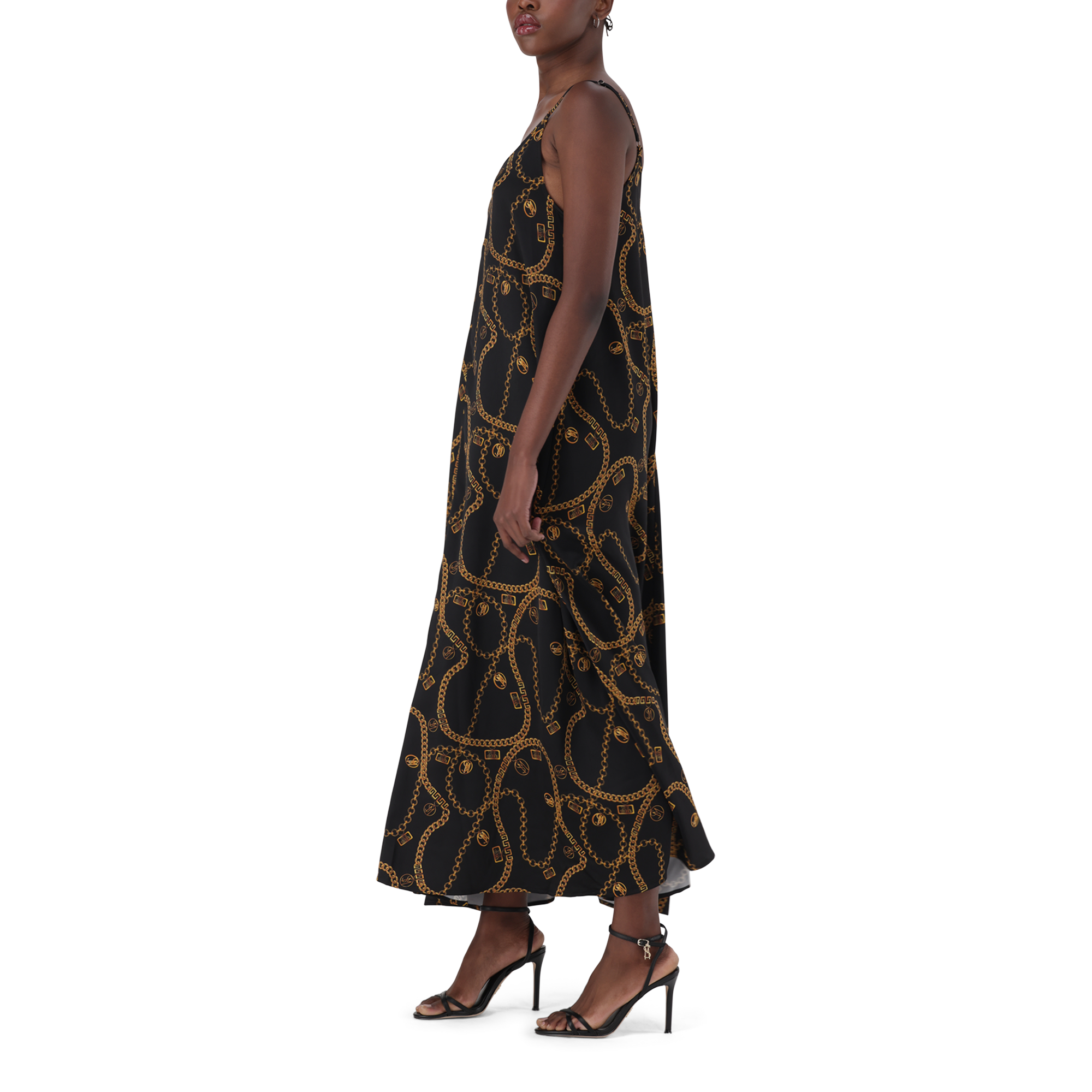 ZAHARA BLACK CAMISOLE DRESS