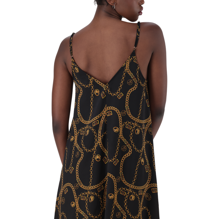 ZAHARA BLACK CAMISOLE DRESS