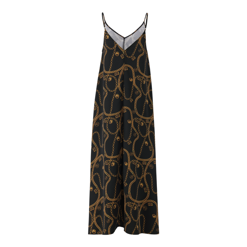 ZAHARA BLACK CAMISOLE DRESS