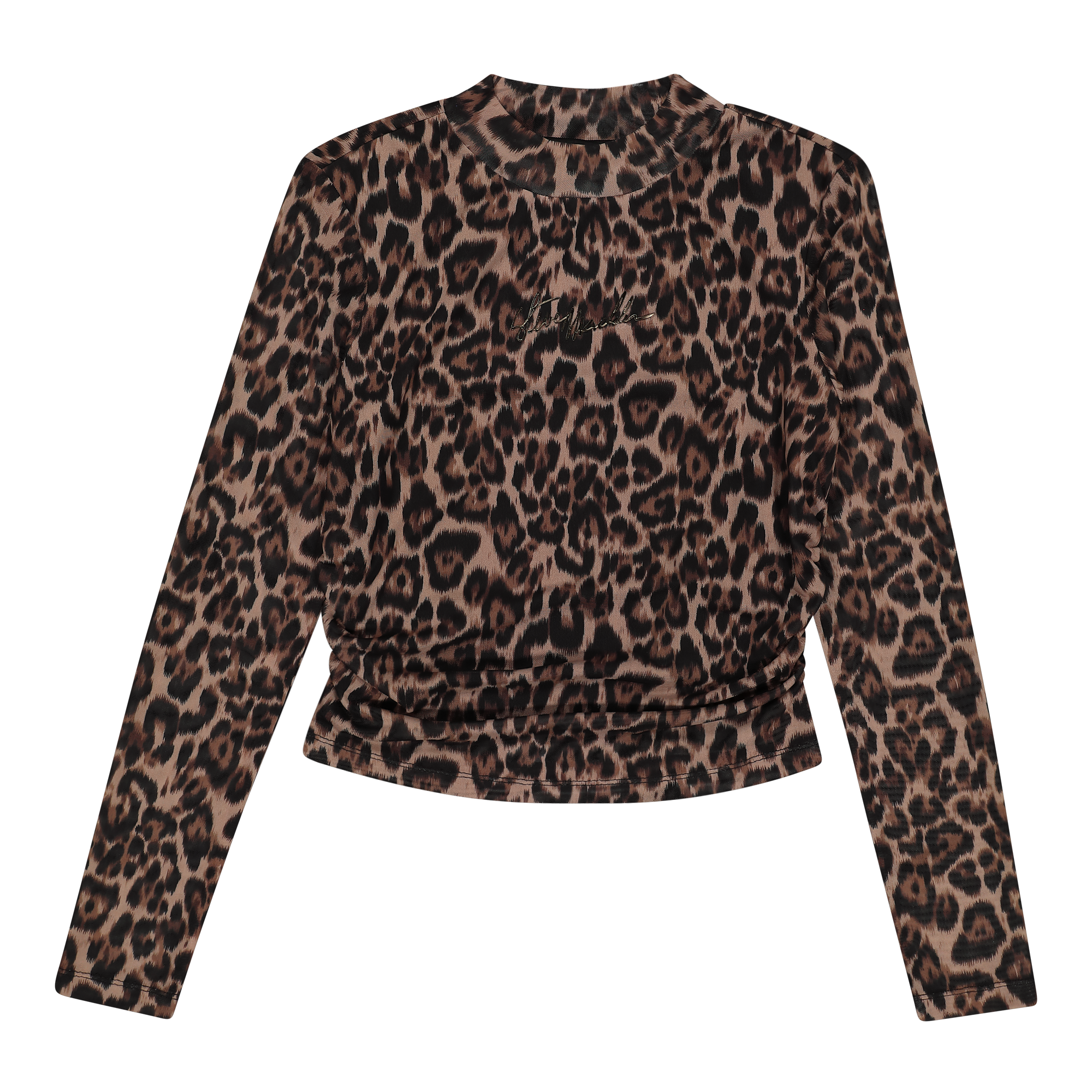 ALORA CHOCOLATE BROWN LEOPARD PRINT MESH TOP – Steve Madden South ALORA CHOCOLATE BROWN LEOPARD PRINT MESH TOP – Steve Madden South