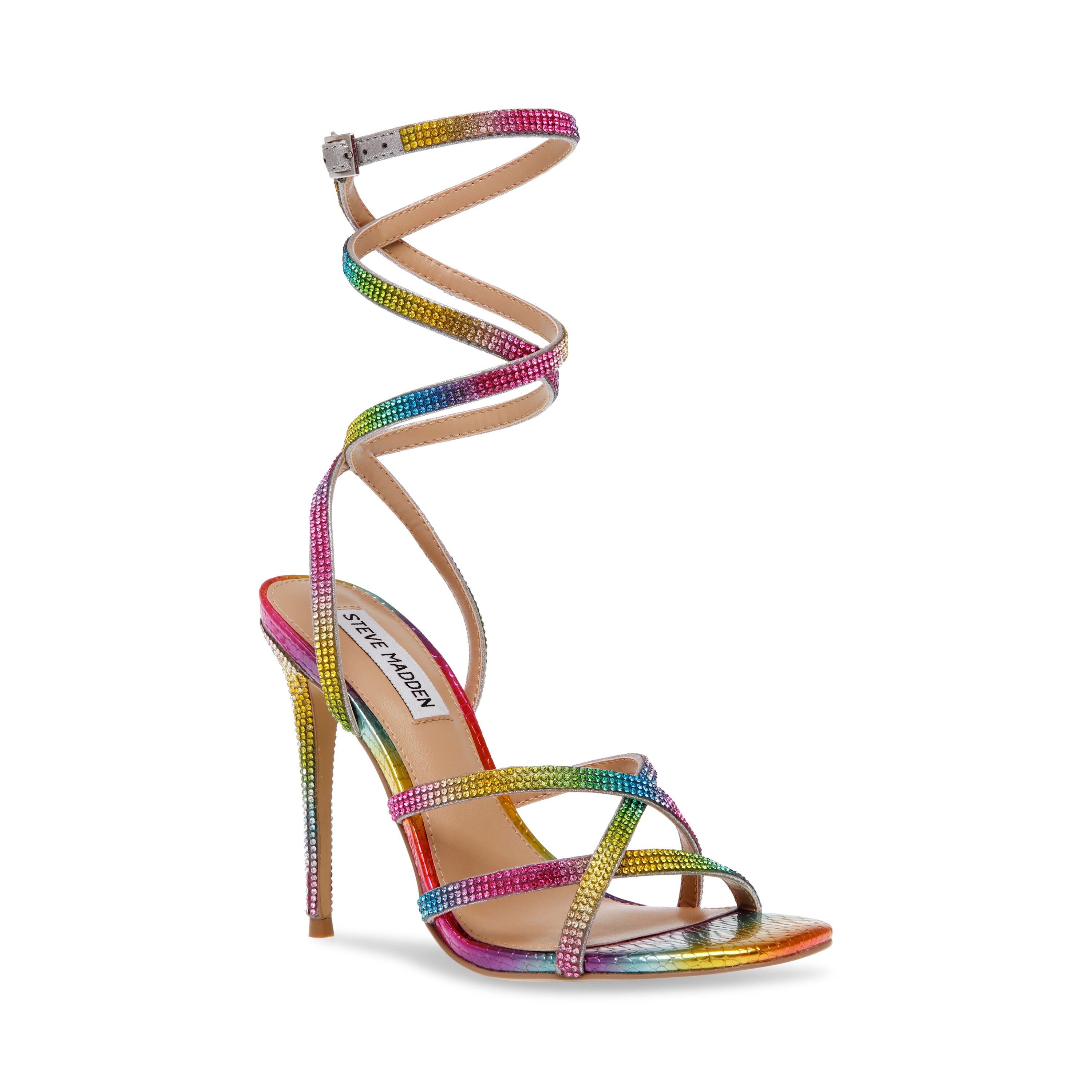 Steve Madden Multicolor Snake Print Sandals NOSTALGIA MULTI