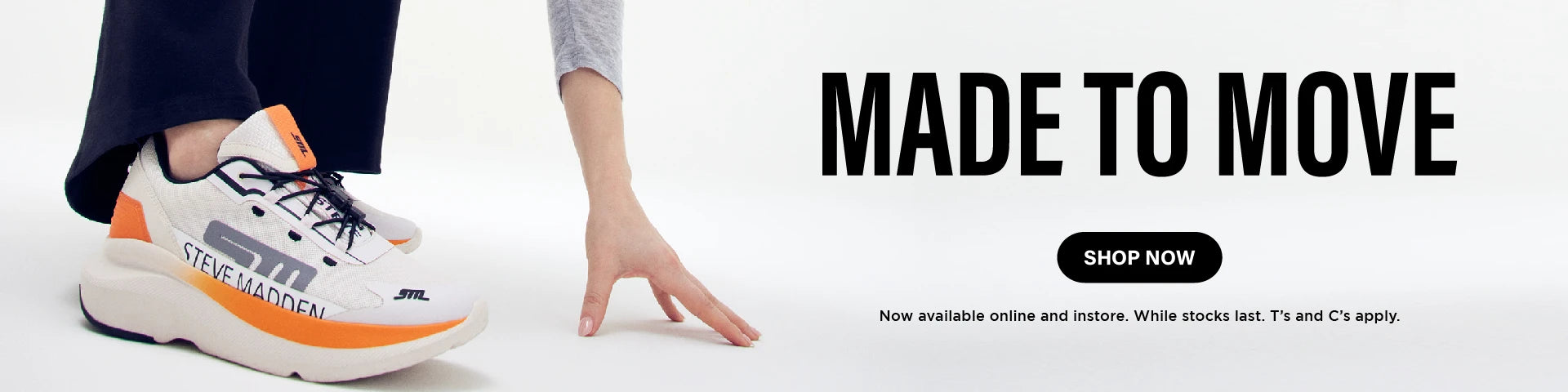 Moving sneaker steve madden discount