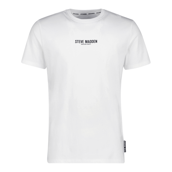 JACE CREW WHITE NECK LOGO T-SHIRT