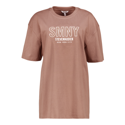 ATHENA TOFFEE OVERSIZED GRAPHIC T-SHIRT IMAGE