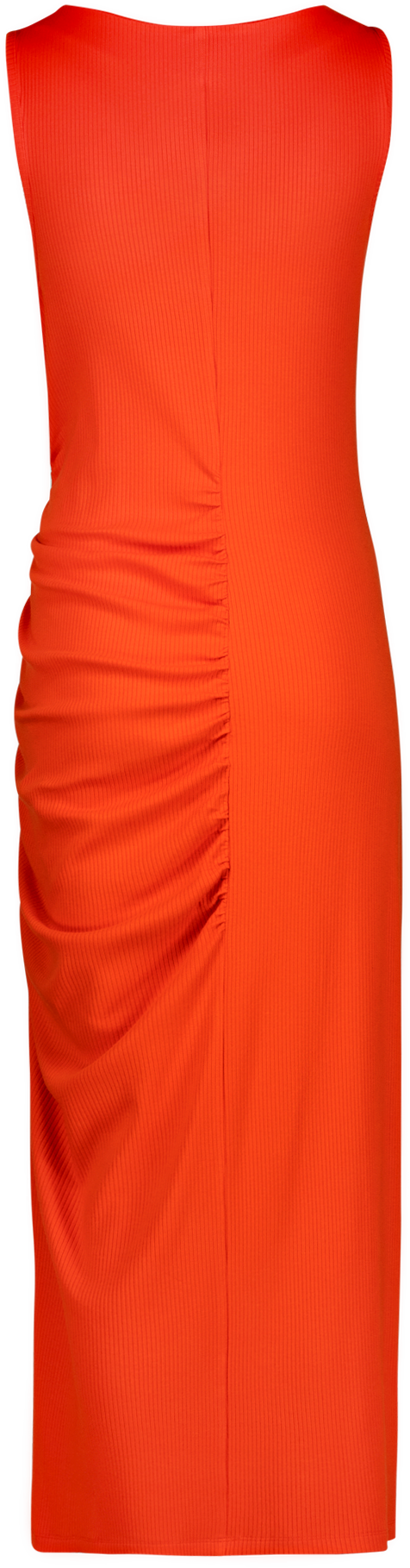 MYLAH TANGERINE BODYCON MIDI DRESS WITH POPPERS