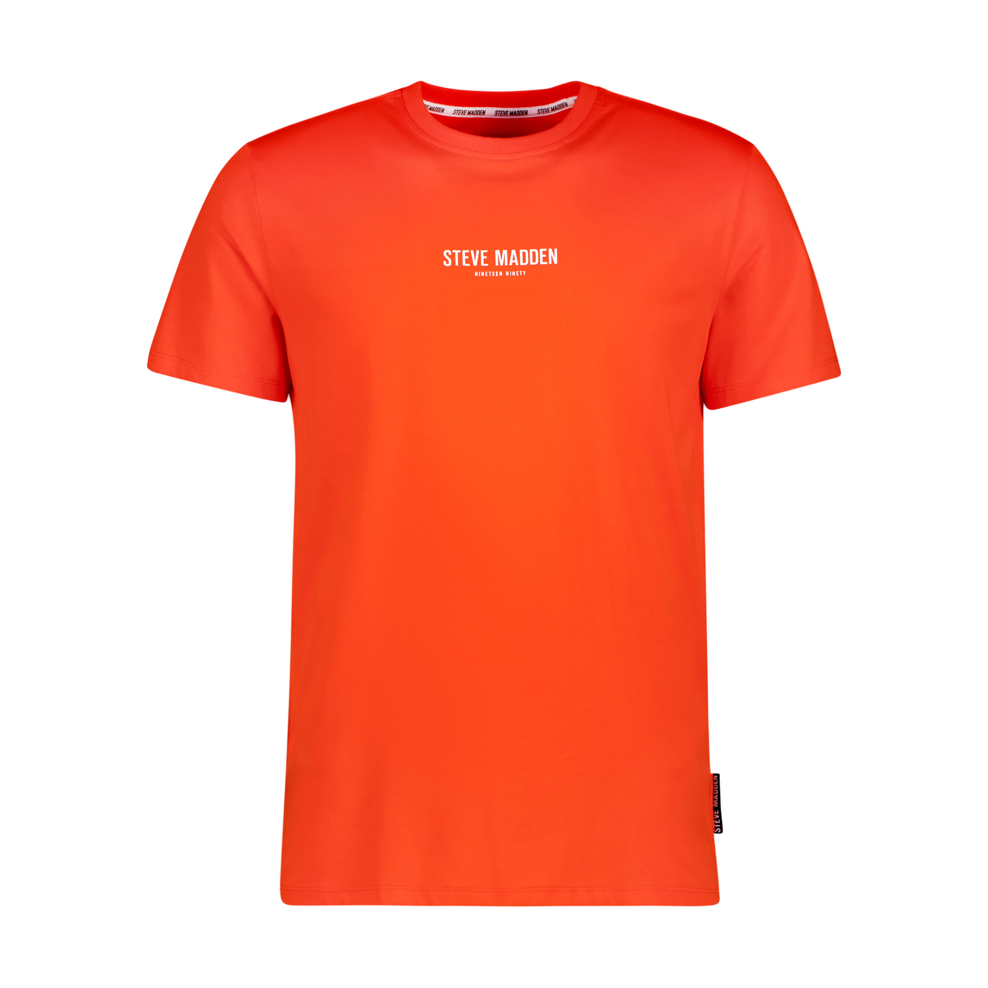 JACE CREW TANGERINE NECK LOGO T-SHIRT