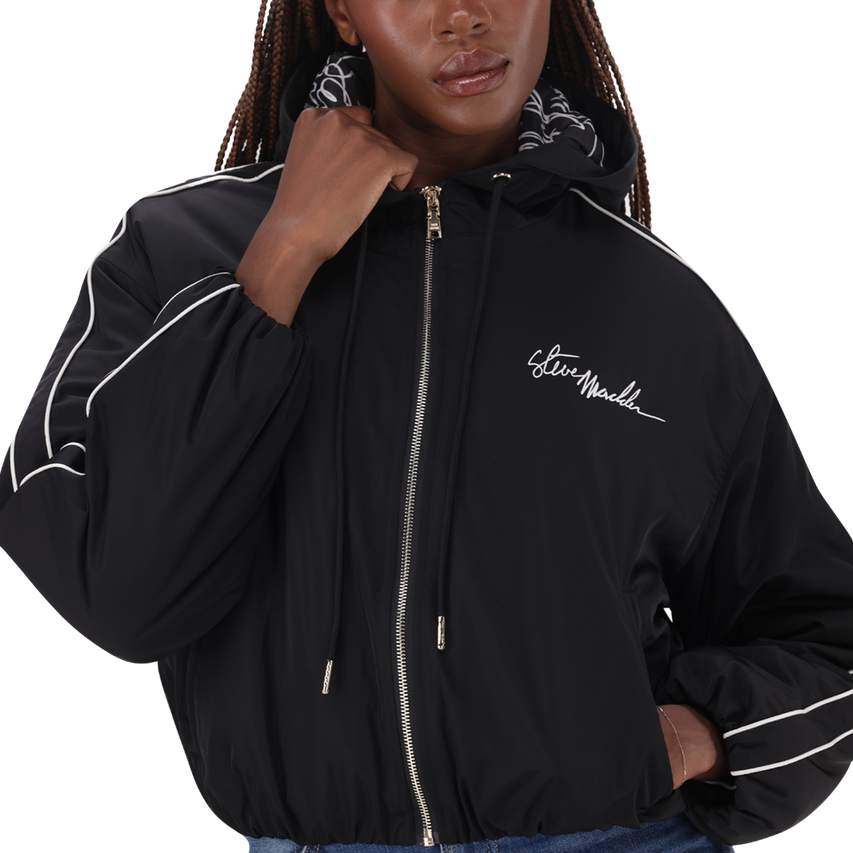 IMANI BLACK PUFFER JACKET - view 3