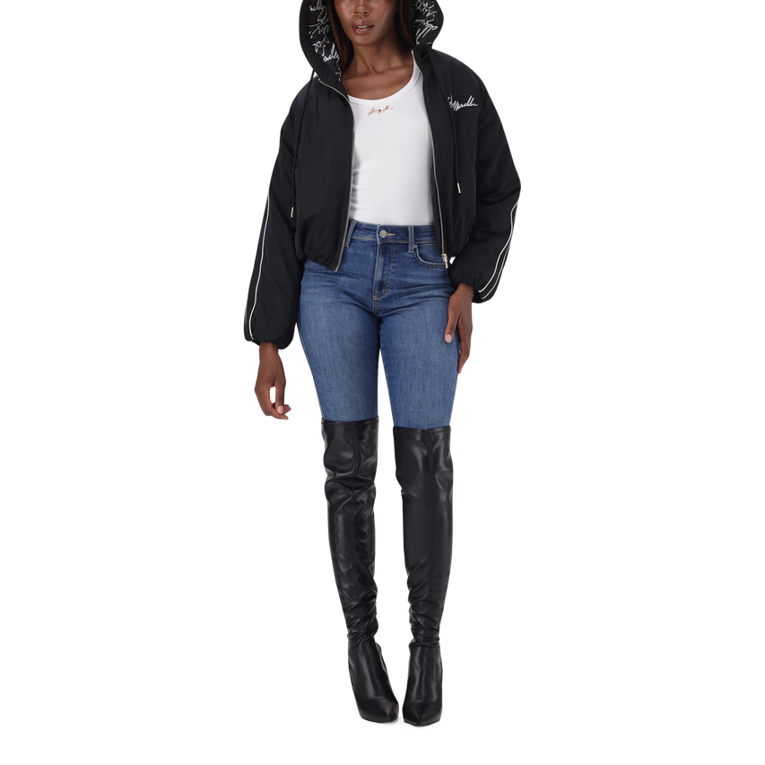 IMANI BLACK PUFFER JACKET - view 6