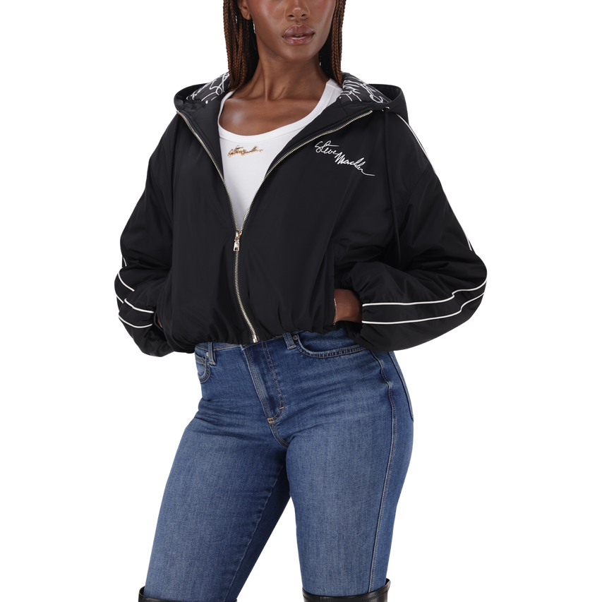 IMANI BLACK PUFFER JACKET - view 4