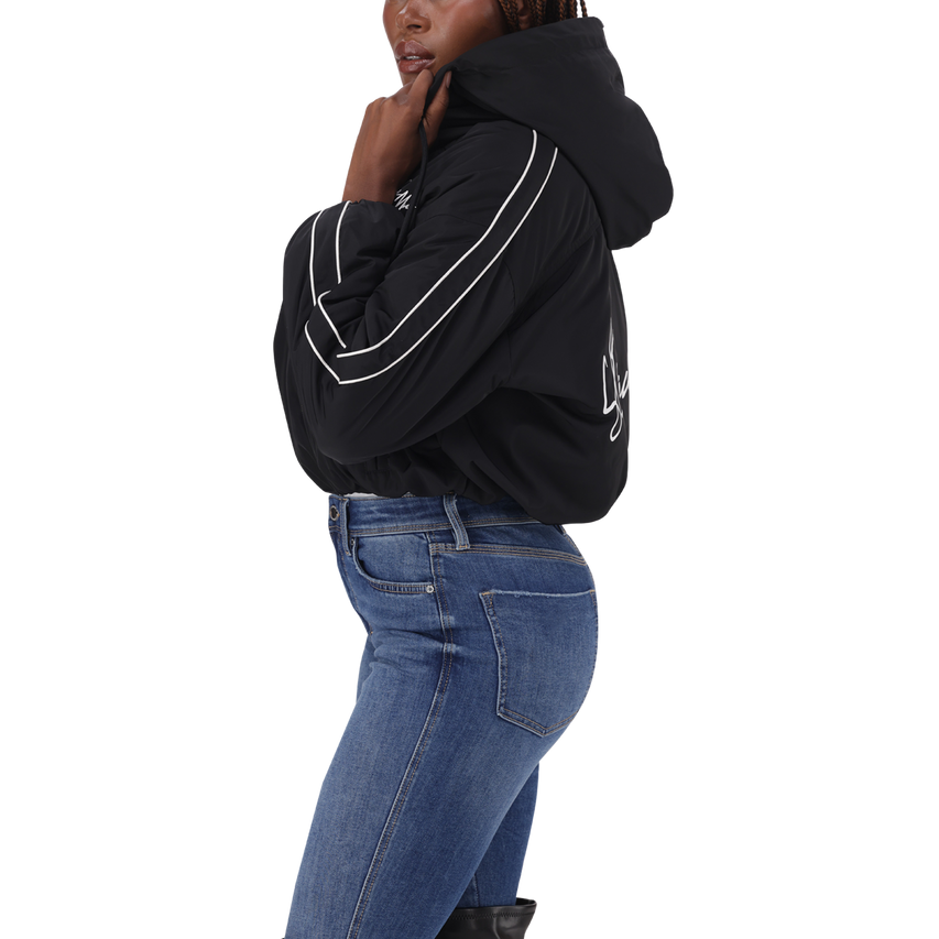 IMANI BLACK PUFFER JACKET - view 5