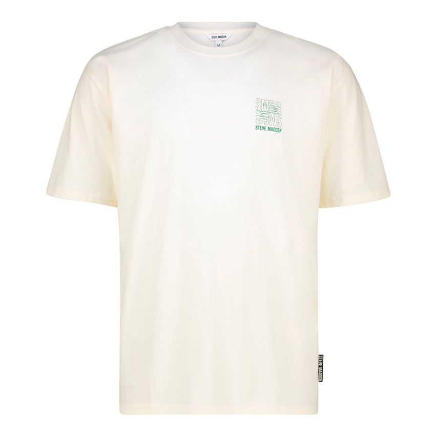 KAIDEN CREAM OUTLINE BOXY T-SHIRT