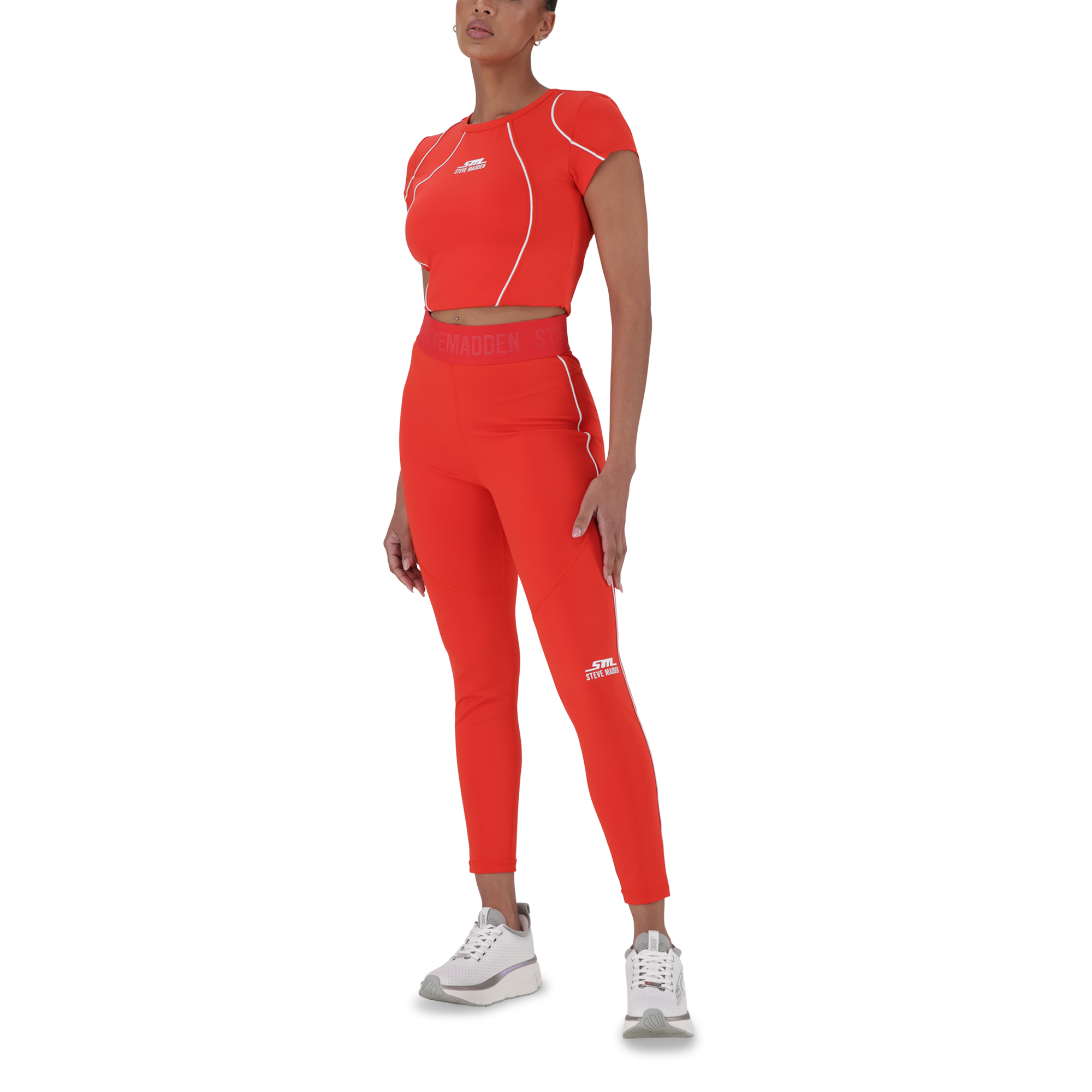 ASTRID RED ACTIVE LEGGINGS