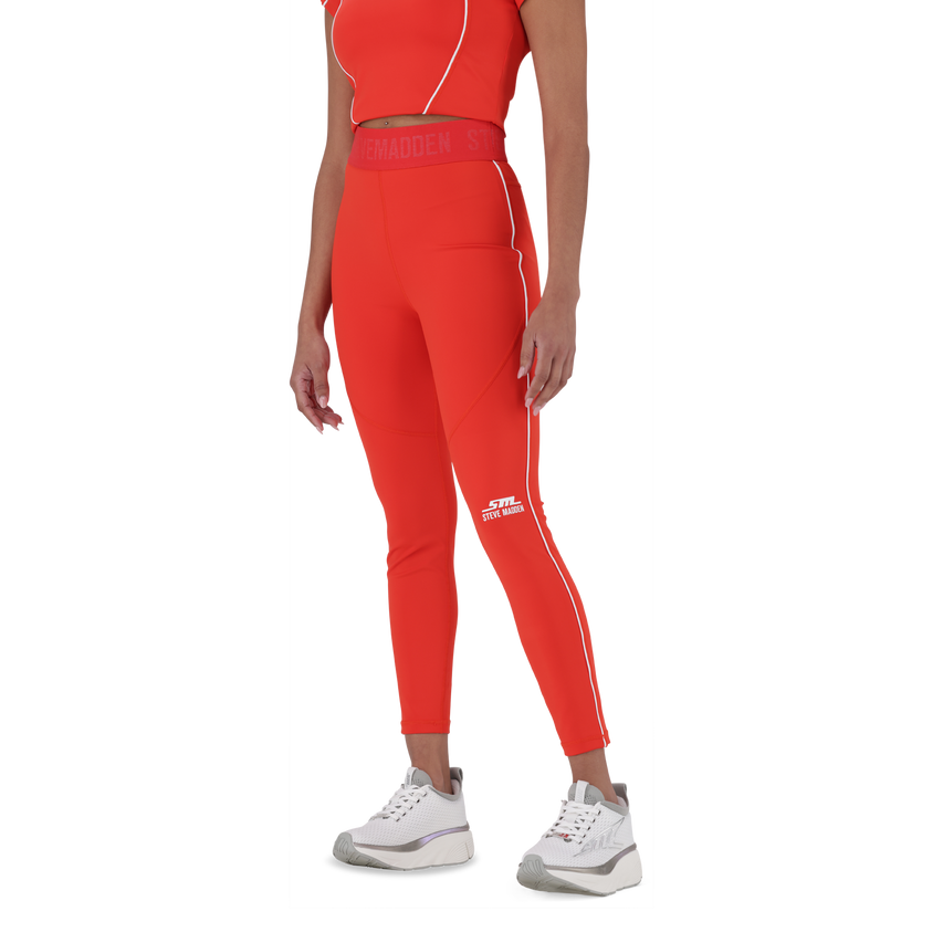 ASTRID RED ACTIVE LEGGINGS