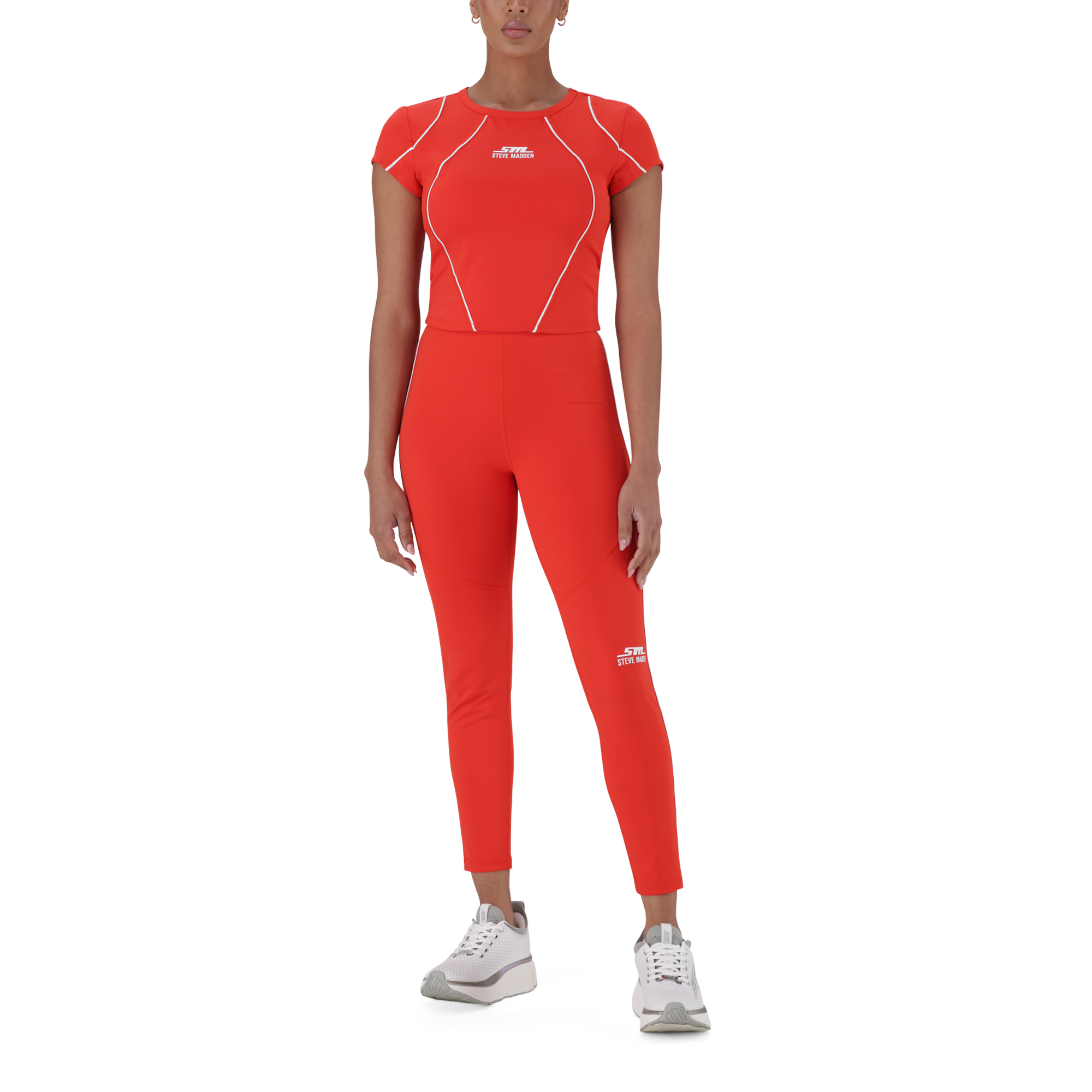 ALANA RED ACTIVE CROPPED TOP