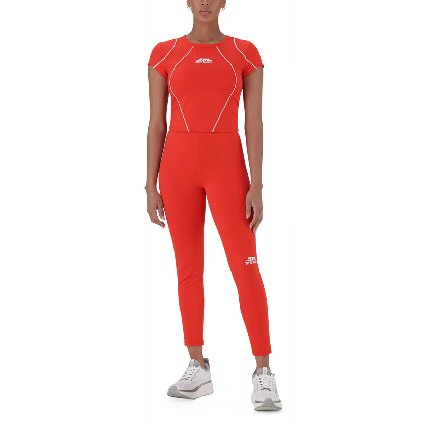ALANA RED ACTIVE CROPPED TOP