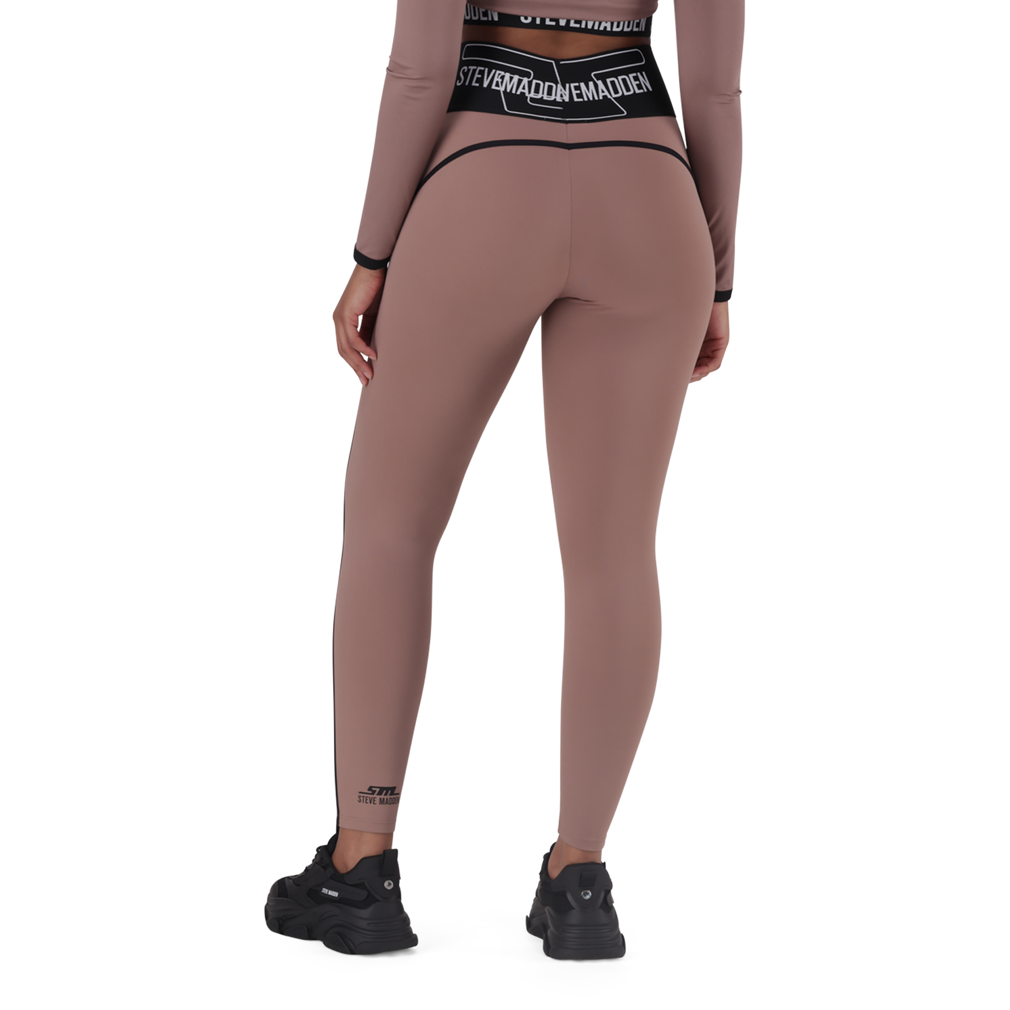 GIANA DARK TAUPE ACTIVE LEGGING