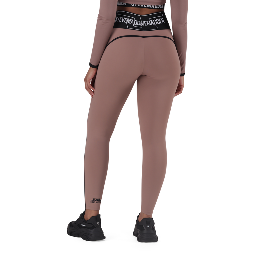 GIANA DARK TAUPE ACTIVE LEGGING