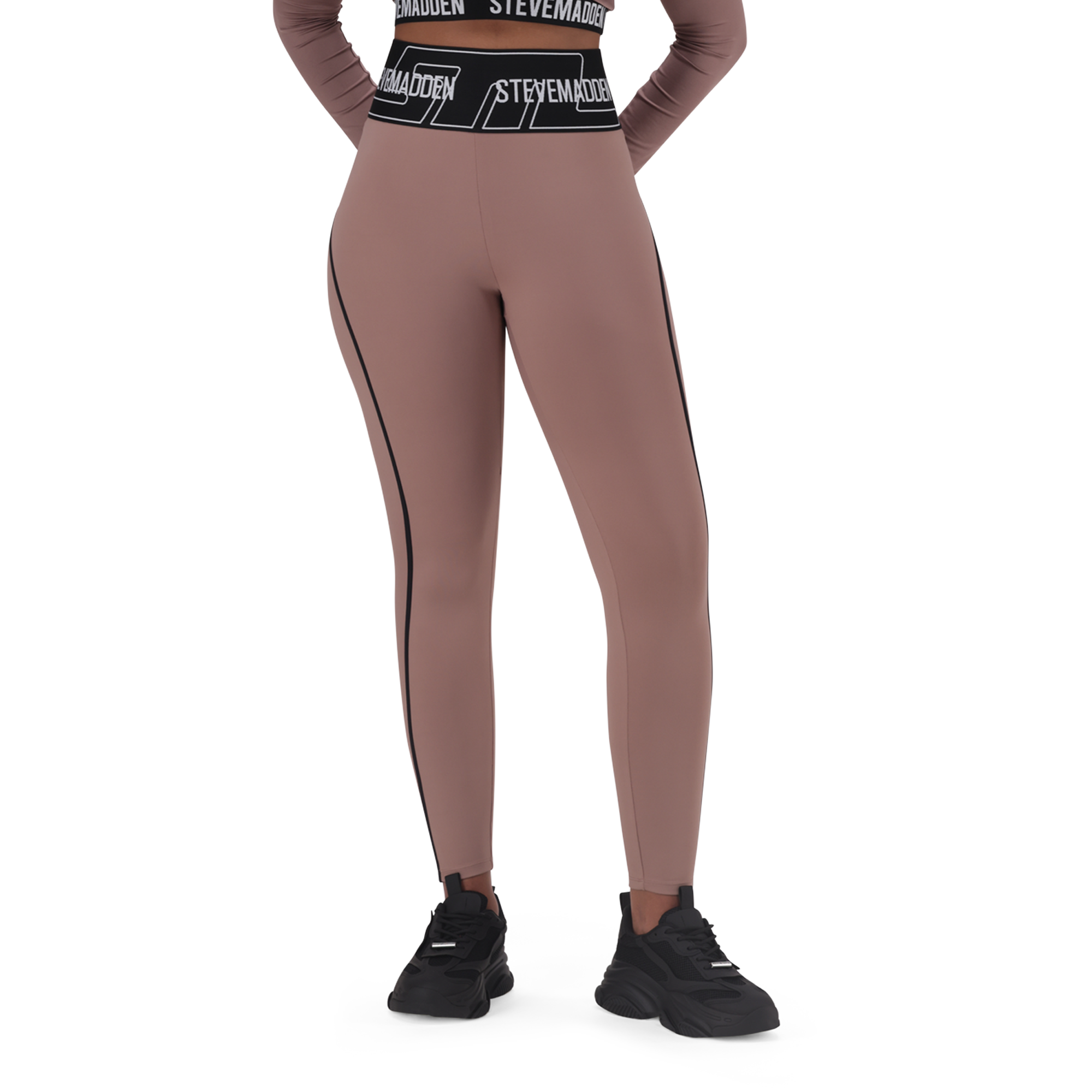 GIANA DARK TAUPE ACTIVE LEGGING