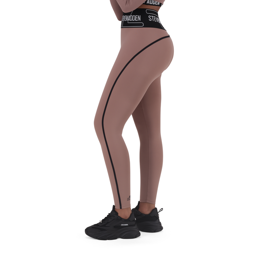 GIANA DARK TAUPE ACTIVE LEGGING