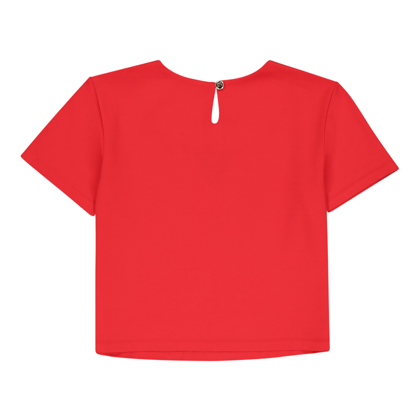 HAILEY RED TOP WITH LOGO TRIM - view 3