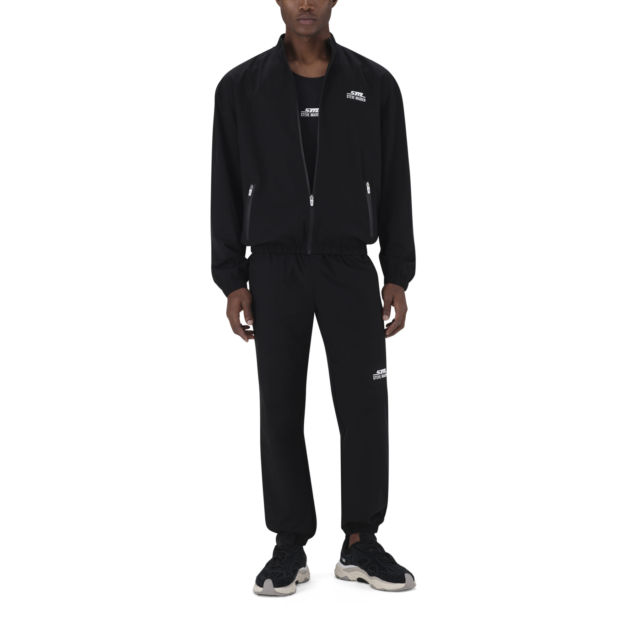 ADAM BLACK ACTIVE FULL ZIP WIND BREAKER