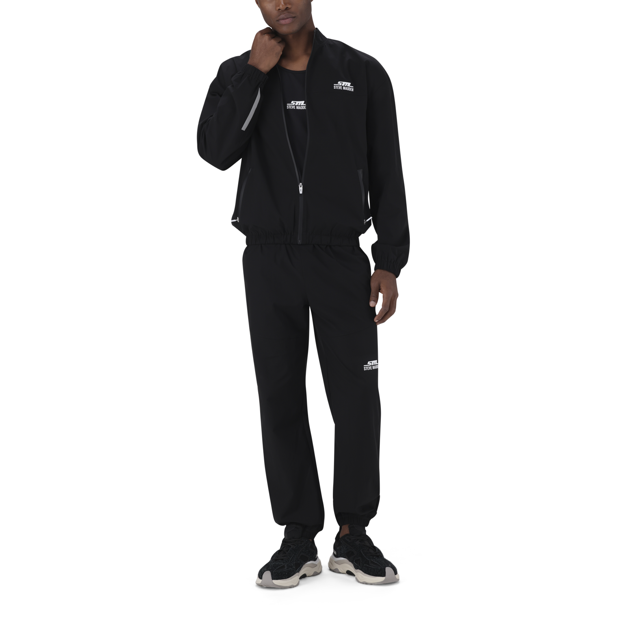 ADAM BLACK ACTIVE FULL ZIP WIND BREAKER