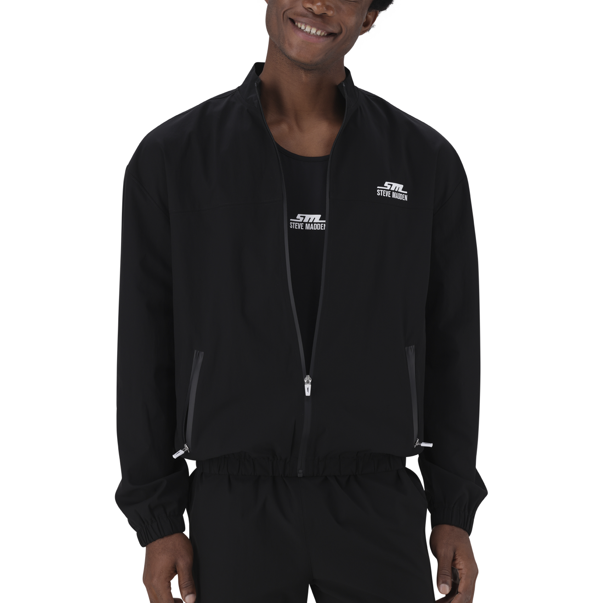 ADAM BLACK ACTIVE FULL ZIP WIND BREAKER