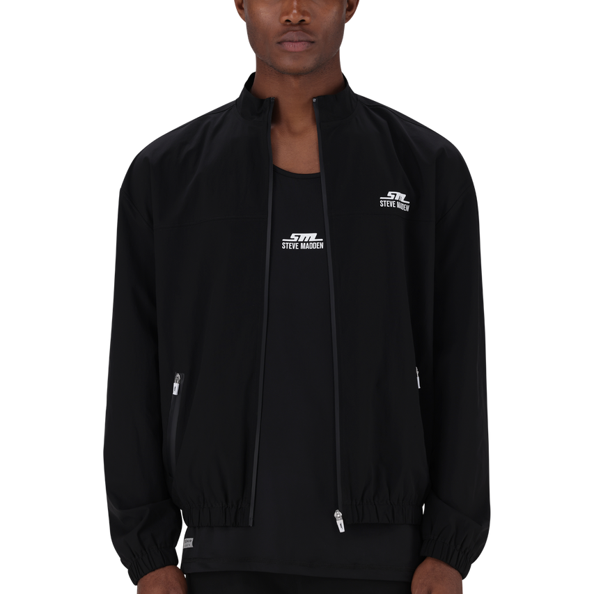 ADAM BLACK ACTIVE FULL ZIP WIND BREAKER