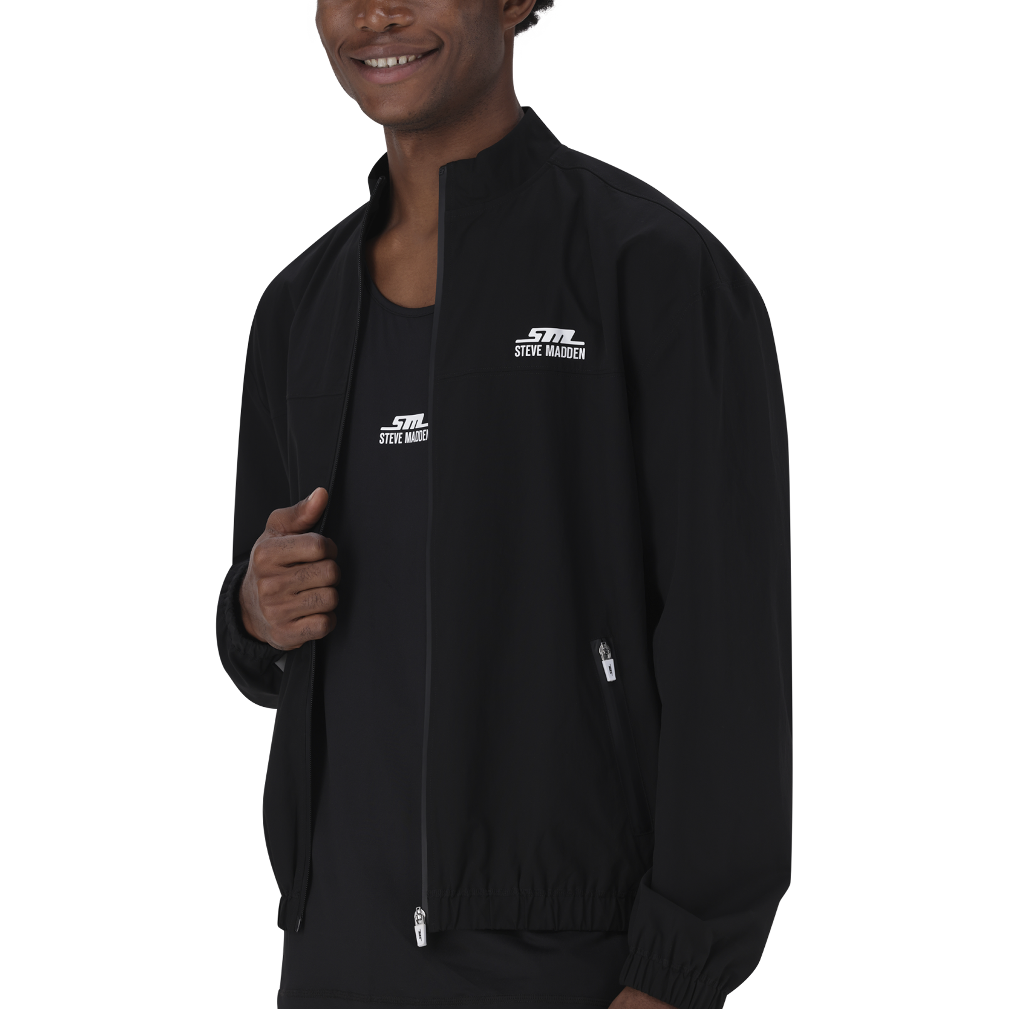 ADAM BLACK ACTIVE FULL ZIP WIND BREAKER