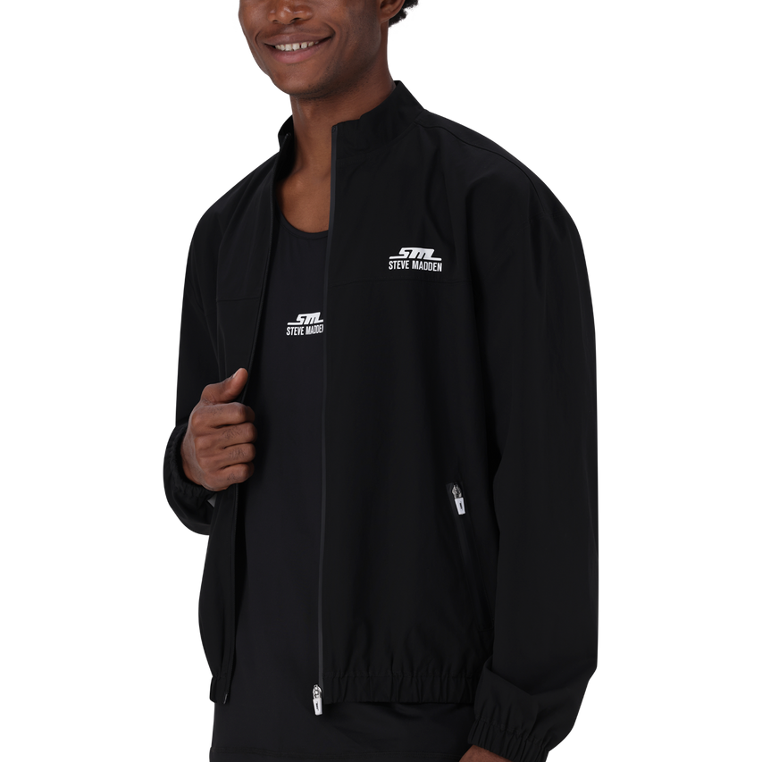 ADAM BLACK ACTIVE FULL ZIP WIND BREAKER