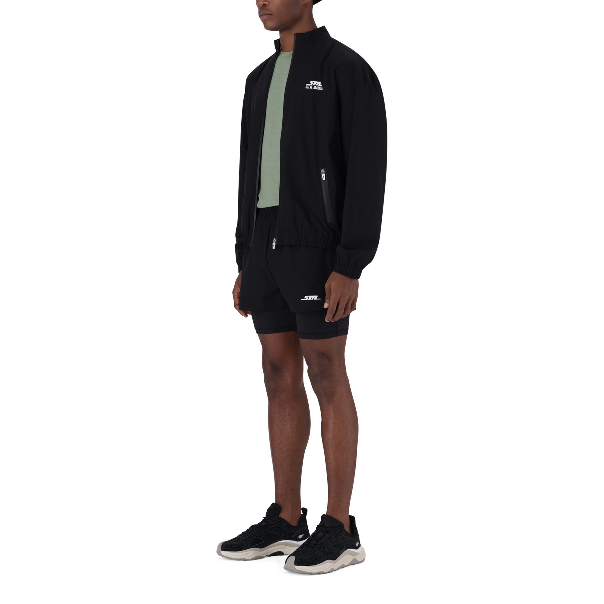 AMOS BLACK 2-IN-1 ACTIVE SHORTS