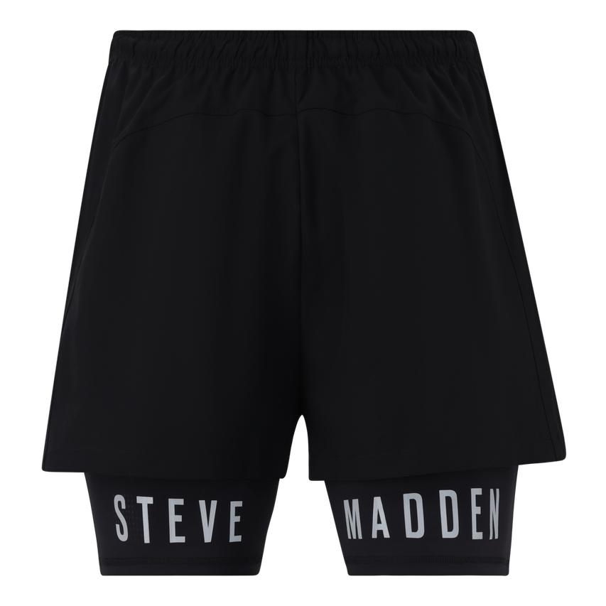 AMOS BLACK 2-IN-1 ACTIVE SHORTS
