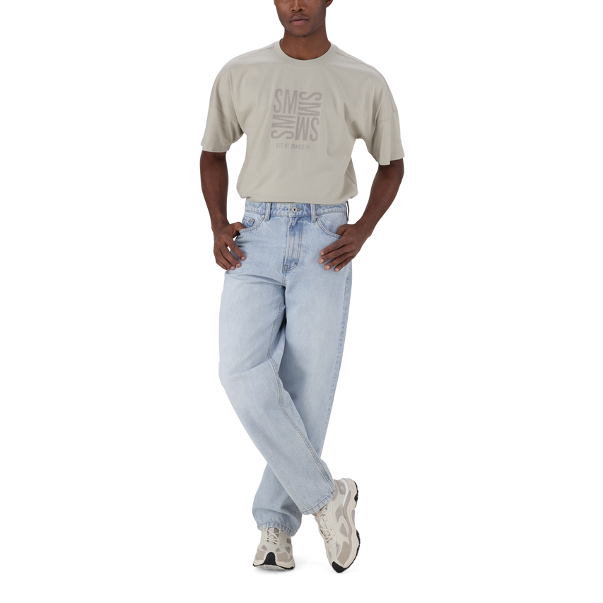 OSCAR STRAIGHT FIT LIGHT WASH JEANS